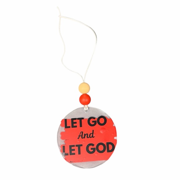 Rearview Mirror Hanger | Faith Car Accessory | Acrylic Charm - Picture 2 of 2